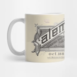 Salem, Oregon Sanborn Map 1888 Mug